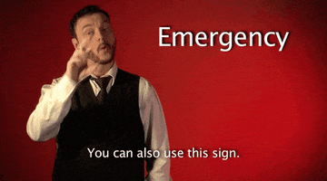 Sign Language Emergency GIF by Sign with Robert