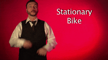 sign language stationary bike GIF by Sign with Robert