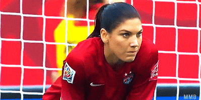 focused hope solo GIF