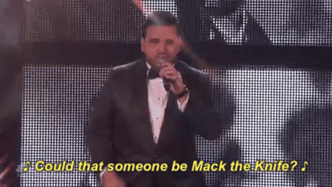 Image result for mack the knife gif