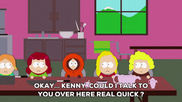 kenny mccormick table GIF by South Park 