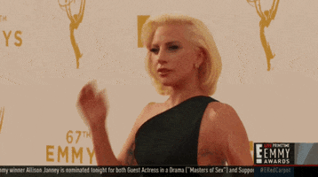 posing lady gaga GIF