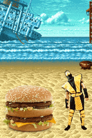 mortal kombat hamburger GIF by kotutohum