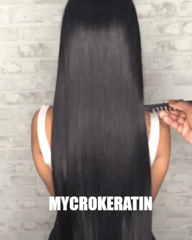 MycroKeratin hair shine salon stylist GIF