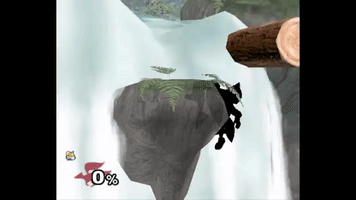 BGThunder ssbm left ledge GIF