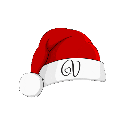 Santa Hat Christmas Sticker by Cykochik