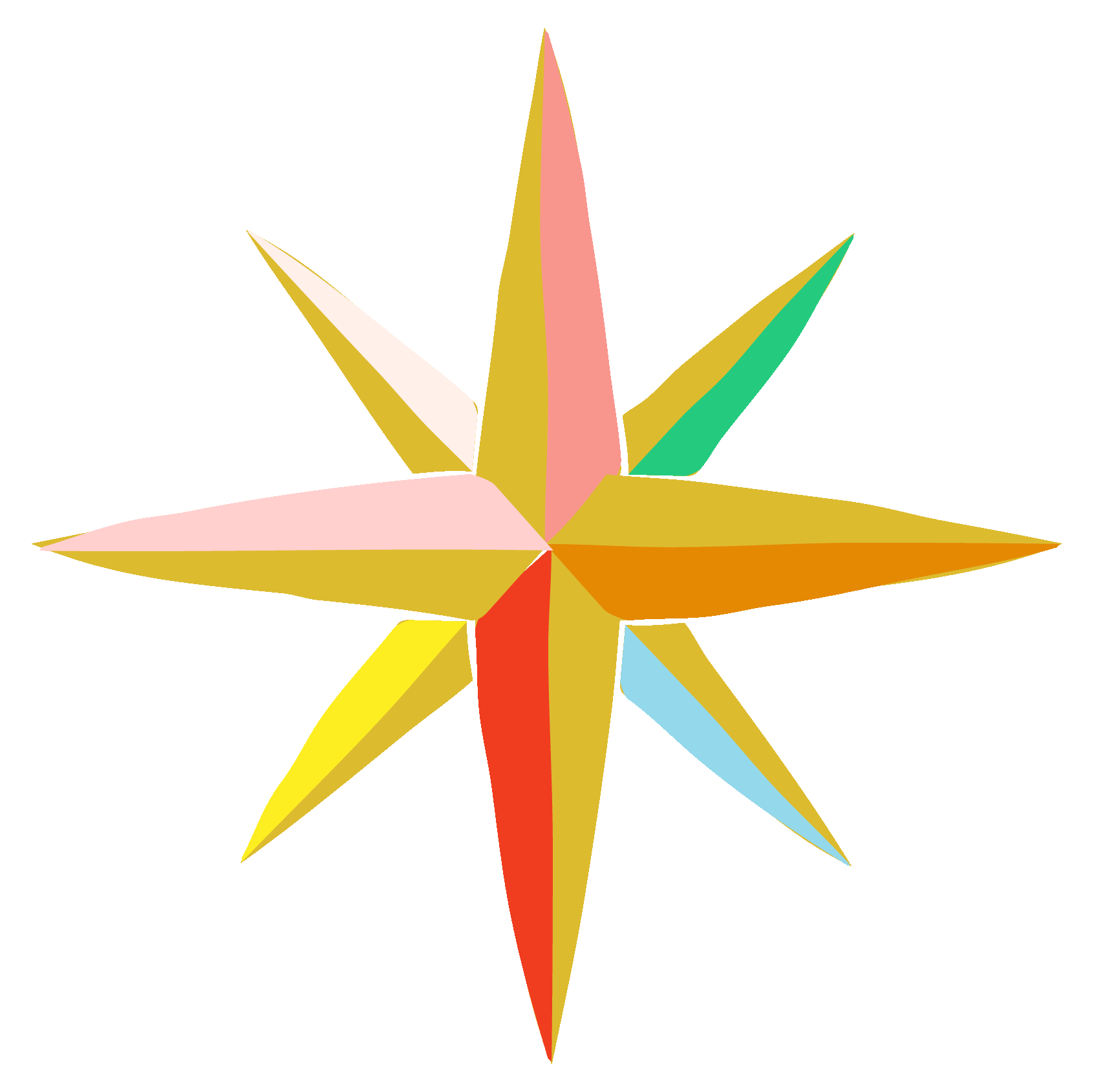 Northern Star Rainbow Sticker by Aviva Atri for iOS & Android GIPHY