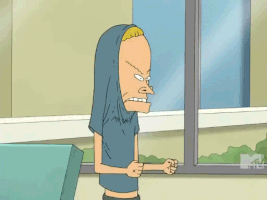 dorianc0c0c0 beavis and butthead cornholio are you threatening me GIF