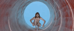 holymountain tunnel crawling sneaking alejandro jodorowsky GIF