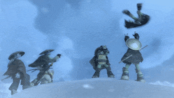 snow rabbit GIF by Teenage Mutant Ninja Turtles