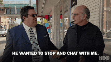 Chatting Season 2 GIF by Curb Your Enthusiasm
