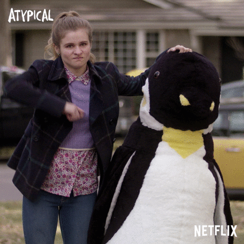 NETFLIX sam penguin die heartbroken GIF