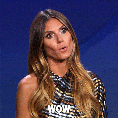 Giphy - Heidi Klum Wow GIF by Lifetime