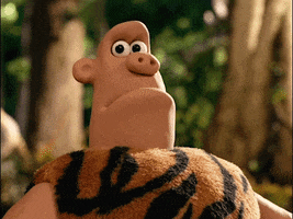 caveman yes GIF by Aardman Animations