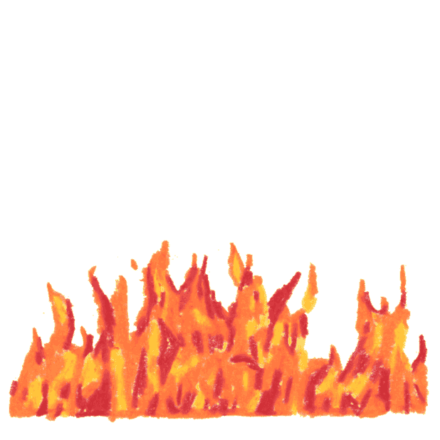 Fire Want Sticker by James Thacher
