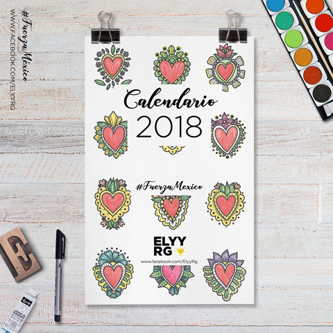 elizabethalbornozn #calendario2018 #calendar2018 #fuerzamexico #apoyemosamexico GIF