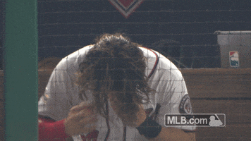 Washington Nationals Hair GIF by MLB