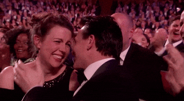 olivier awards 2017 kiss GIF by Official London Theatre