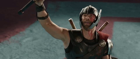 chris hemsworth he is a friend from work GIF