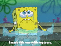 Spongebob Squarepants Sad Talking While Crying GIF