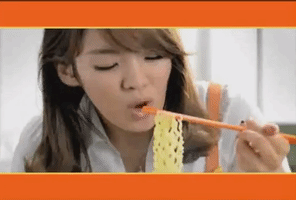 k-pop eating GIF