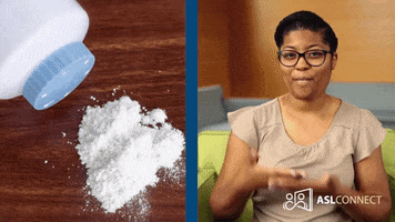 American Sign Language Baby Powder GIF by ASL Connect