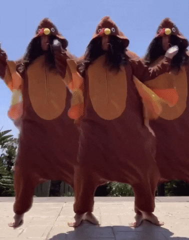 Thanksgiving Dancing Turkey GIF by The Great American Turkey Co.