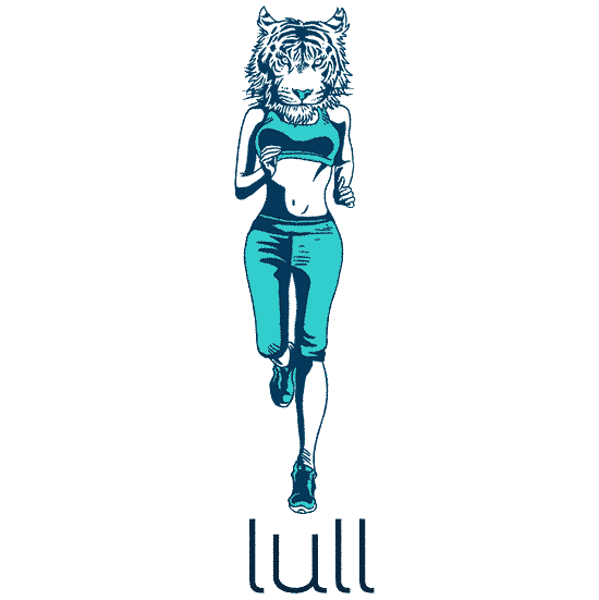 Girl Running Sticker by Lull