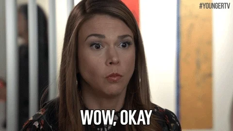 Sutton Foster Wow GIF by TV Land