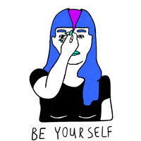 Advice Be Yourself GIF by LookHUMAN