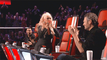 christina aguilera kiss GIF by The Voice