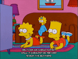 getting up bart simpson GIF