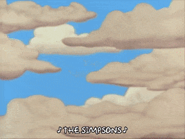 the simpsons clouds GIF