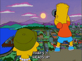 happy bart simpson GIF