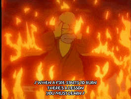 Burning Homer Simpson Gif Find Share On Giphy