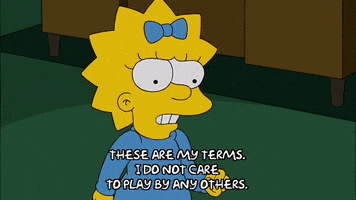 Mad Maggie Simpson GIF by The Simpsons