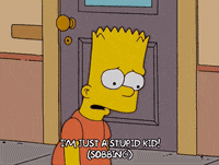 Bart Simpson Crying GIF