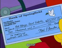 season 9 bank check GIF