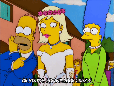 Homer Simpson Wedding GIF Find & Share on GIPHY