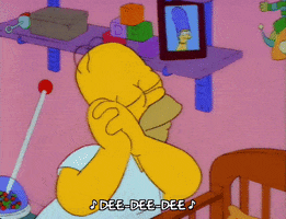 Tired Season 3 GIF by The Simpsons
