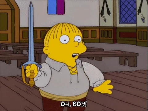 excited ralph wiggum GIF