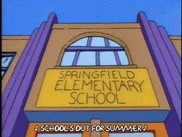 Season 4 No School GIF by The Simpsons
