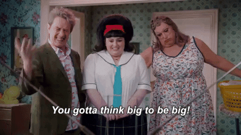 you gotta think big to be big martin short GIF by Hairspray Live!