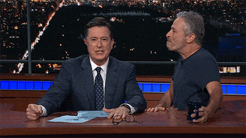 stephen colbert spit GIF by The Late Show With Stephen Colbert
