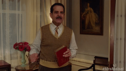 Be Quiet Tony Shalhoub GIF by The Marvelous Mrs. Maisel