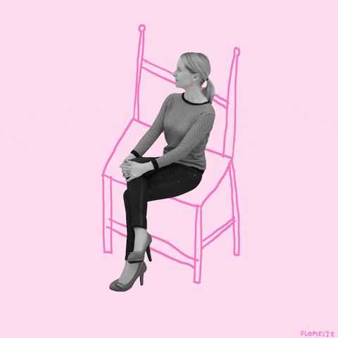 illustration sitting GIF by Flo Meije