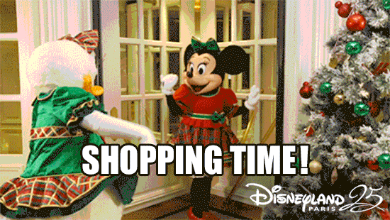 Image result for disney shopping gif