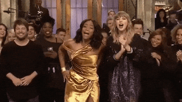 Taylor Swift Applause GIF by Saturday Night Live