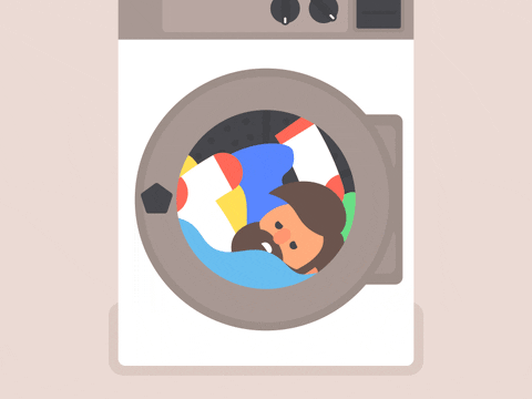 laundry washing machine GIF by James Curran
