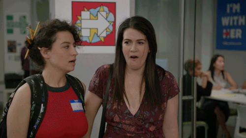 Abbi Jacobson Kiss GIF by Broad City - Find & Share on GIPHY